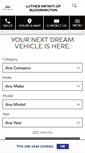 Mobile Screenshot of lutherinfiniti.com
